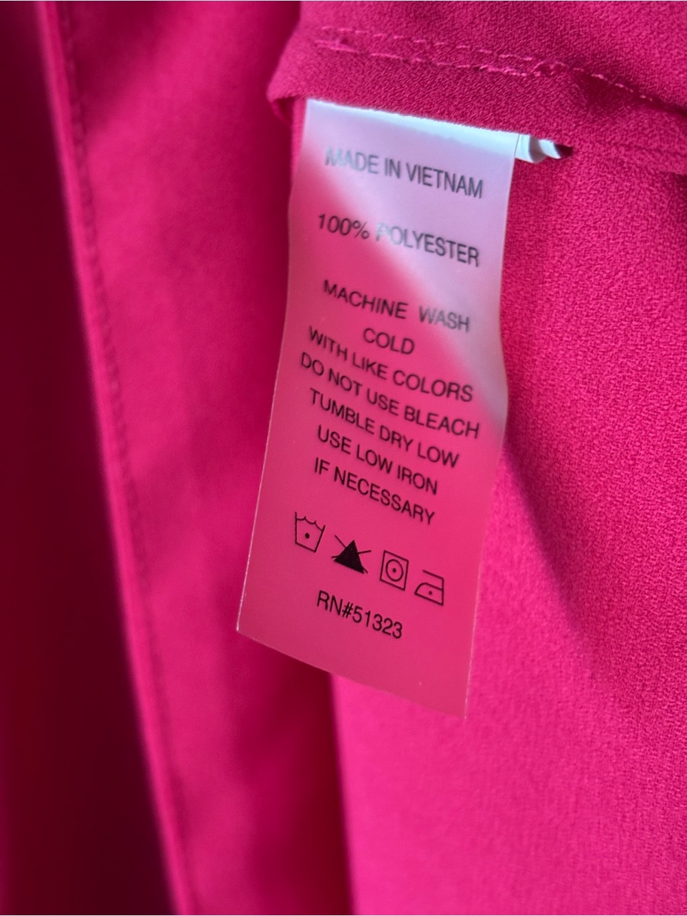 Chaus New York Red V-Neck Roll-Tab Loose Fit Blouse - Picture 3 of 7